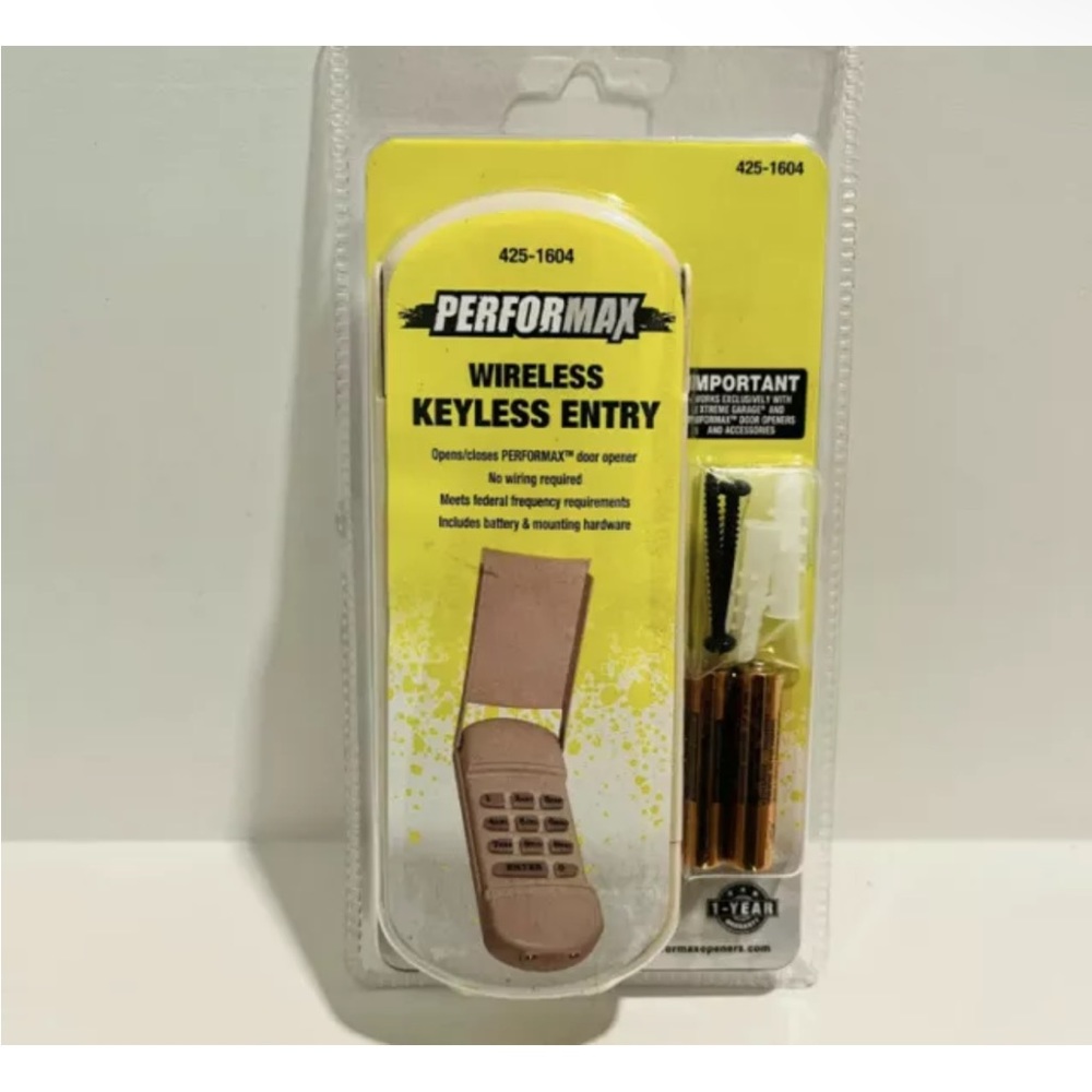 Performax Xtreme Garage Guardian Wireless Entry Garage Opener Keypad 425-1604